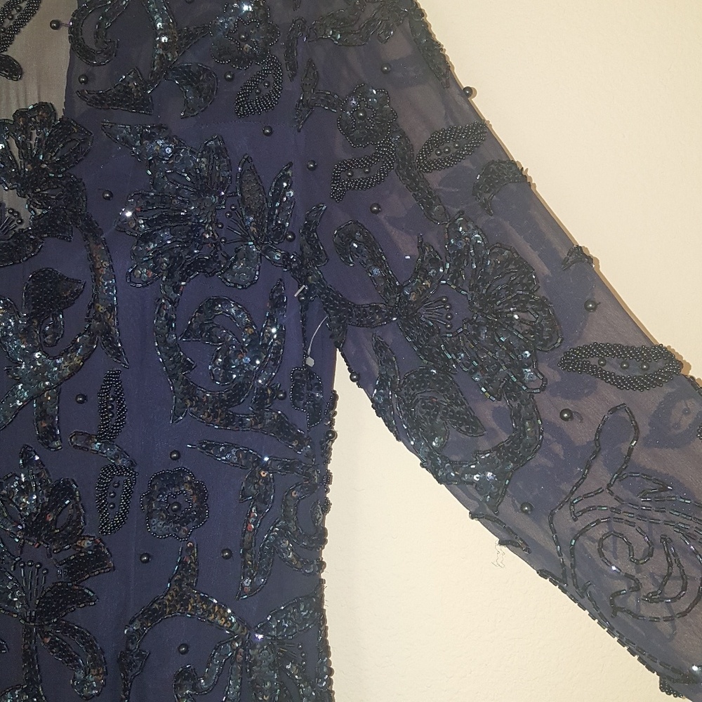 Oleg Cassini evening dress, size 10 - Picture 5 of 8